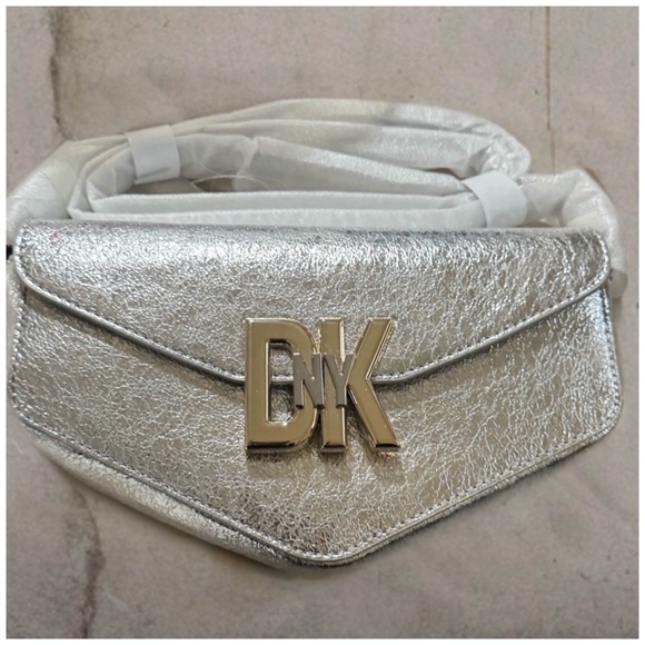 DKNY • Silver Milano Downtown Crossbody Bag - Picture 12 of 12